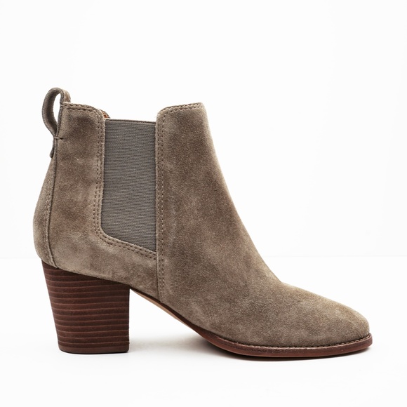 New MADEWELL The Regan Boot in Suede - Wet Pebble - Picture 2 of 6